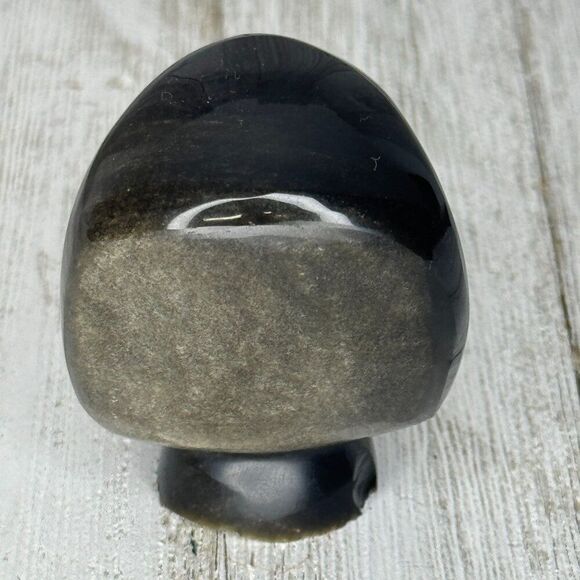 Vintage Mexican Black Obsidian Hand Carved Head - Picture 5 of 8